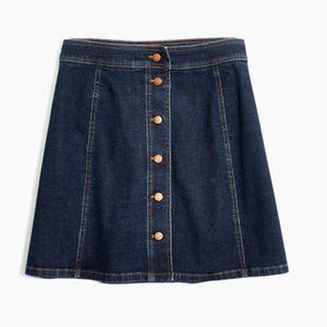 Madewell Denim A-line Mini Skirt